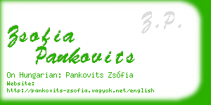 zsofia pankovits business card
